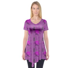 Punk Baby Violet Short Sleeve Tunic  by snowwhitegirl