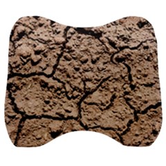 Earth  Light Brown Wet Soil Velour Head Support Cushion by FunnyCow