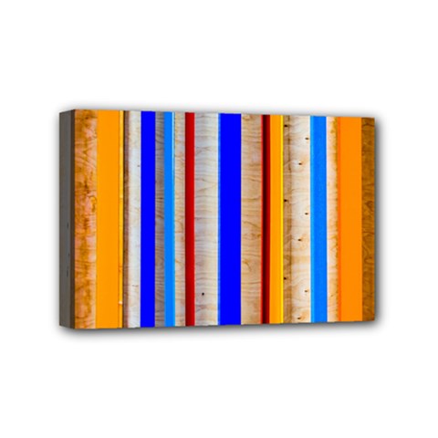 Colorful Wood And Metal Pattern Mini Canvas 6  X 4  by FunnyCow