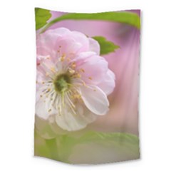 Single Almond Flower Large Tapestry by FunnyCow