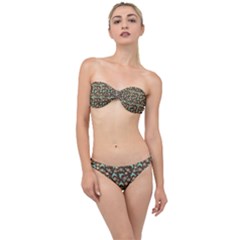 Brown With Blue Hats Classic Bandeau Bikini Set by snowwhitegirl