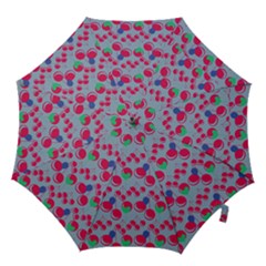 Bubblegum Cherry Blue Hook Handle Umbrellas (medium) by snowwhitegirl
