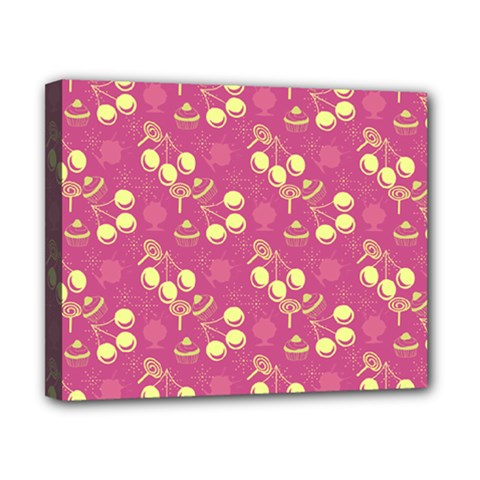 Yellow Pink Cherries Canvas 10  X 8  by snowwhitegirl