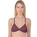 Brownish Diagonal Lines Reversible Tri Bikini Top View1