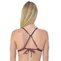 Brownish Diagonal Lines Reversible Tri Bikini Top View4