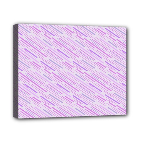 Silly Stripes Lilac Canvas 10  X 8  by snowwhitegirl
