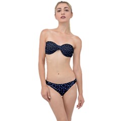 Blue Hearts Classic Bandeau Bikini Set by snowwhitegirl