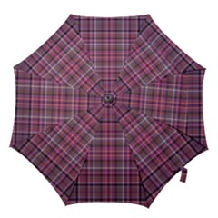 Pink Plaid Hook Handle Umbrellas (large) by snowwhitegirl