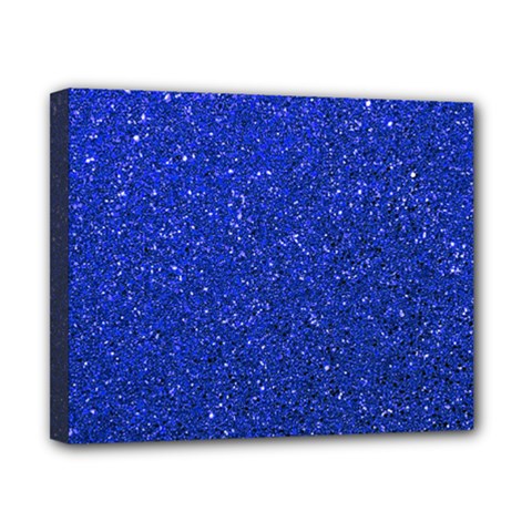 Blue Glitter Canvas 10  X 8  by snowwhitegirl