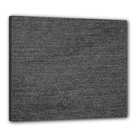 Black Denim Canvas 24  X 20  by snowwhitegirl