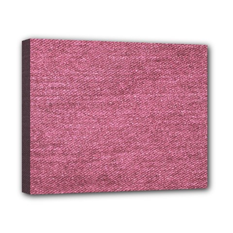 Pink  Denim Canvas 10  X 8  by snowwhitegirl