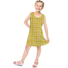 Yellow Sun Plaid Kids  Tunic Dress by snowwhitegirl