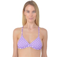 Hearts Dots Purple Reversible Tri Bikini Top by snowwhitegirl