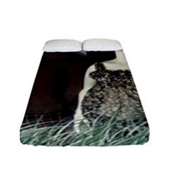 Dolls In The Grass Fitted Sheet (full/ Double Size) by snowwhitegirl