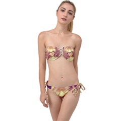 Girls With Glasses Twist Bandeau Bikini Set by snowwhitegirl