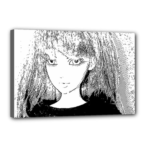 Girl Canvas 18  X 12  by snowwhitegirl