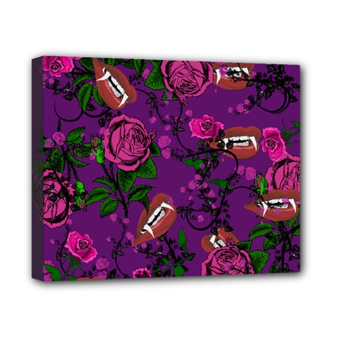 Purple  Rose Vampire Canvas 10  X 8  by snowwhitegirl
