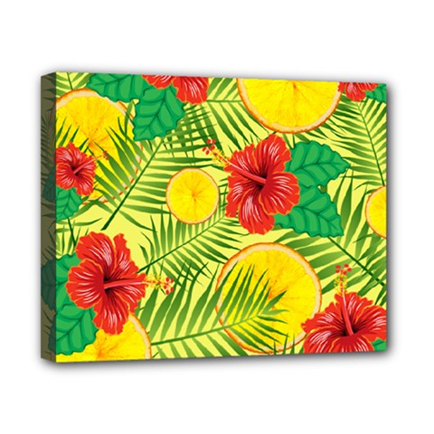 Orange Tropics Yellow Canvas 10  X 8  by snowwhitegirl