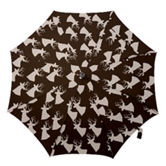 Brown Deer Pattern Hook Handle Umbrellas (medium) by snowwhitegirl