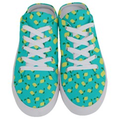 Lemons Blue Half Slippers by snowwhitegirl
