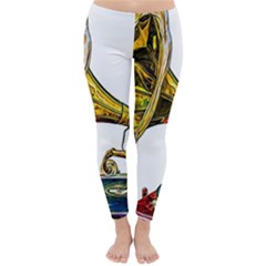 Vintage Gramophone Classic Winter Leggings by FunnyCow