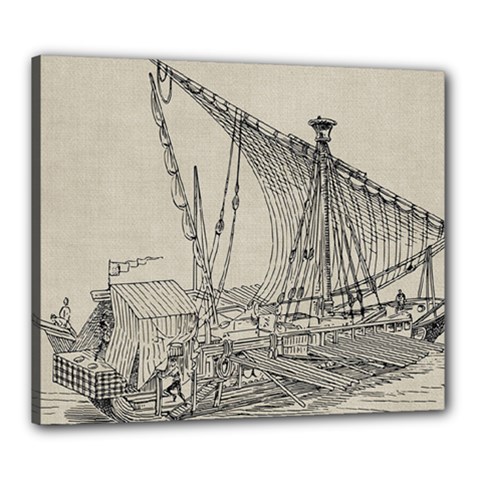 Ship 1515860 1280 Canvas 24  X 20  (stretched) by vintage2030