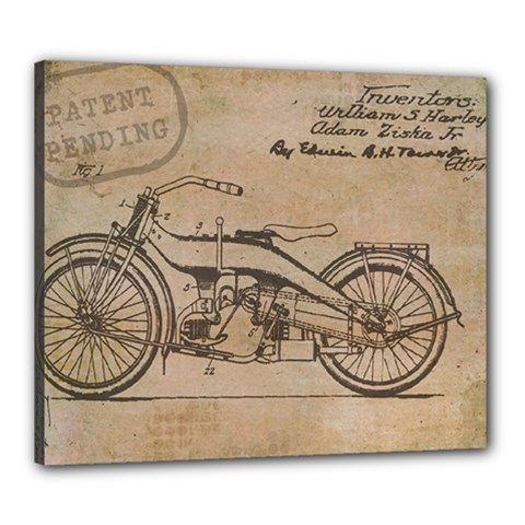 Motorcycle 1515873 1280 Canvas 24  X 20  (stretched) by vintage2030