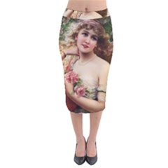 Vintage 1501576 1280 Velvet Midi Pencil Skirt by vintage2030