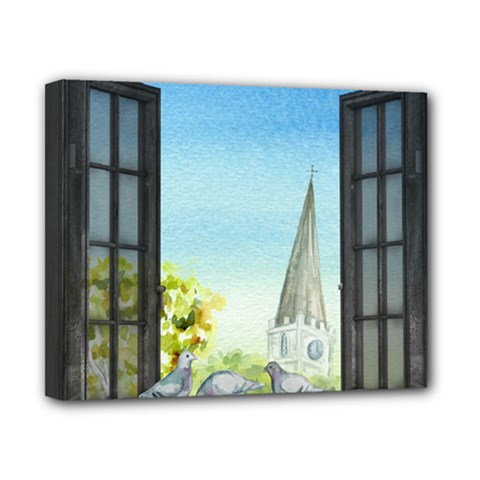 Town 1660455 1920 Canvas 10  X 8  (stretched) by vintage2030