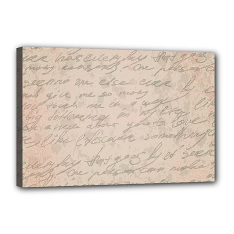 Letter Canvas 18  X 12  (stretched) by vintage2030