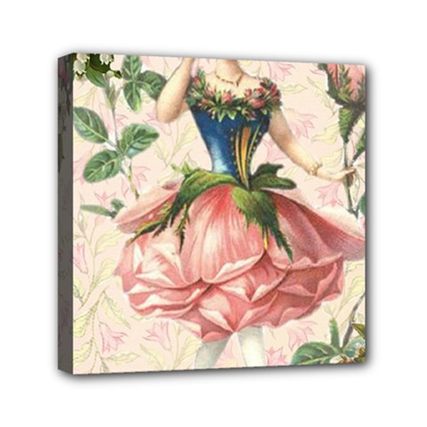 Flower Girl Mini Canvas 6  X 6  (stretched) by vintage2030