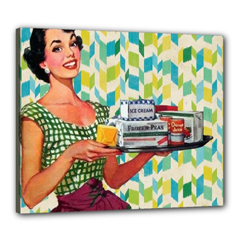 Retro Cokk Canvas 24  X 20  (stretched) by vintage2030
