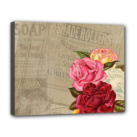 Flower 1646069 960 720 Canvas 14  X 11  (stretched) by vintage2030