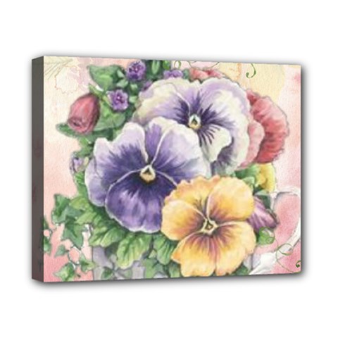 Lowers Pansy Canvas 10  X 8  (stretched) by vintage2030