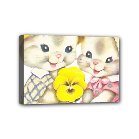 Rabbits 1731749 1920 Mini Canvas 6  X 4  (stretched) by vintage2030
