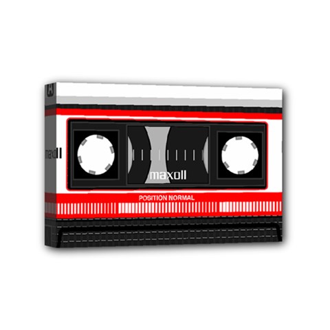 Compact Cassette Mini Canvas 6  X 4  (stretched) by vintage2030