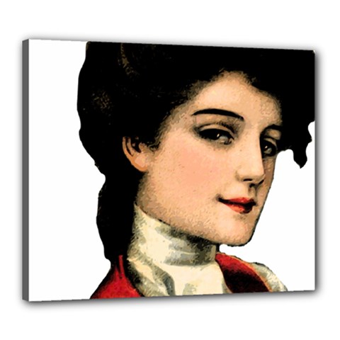 Lady 1032898 1920 Canvas 24  X 20  (stretched) by vintage2030