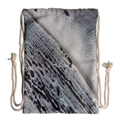 Black And White Drawstring Bag (large) by WILLBIRDWELL