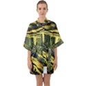 YELLOW DOG Quarter Sleeve Kimono Robe View1