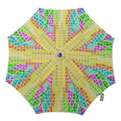 Abstract Squares Background Network Hook Handle Umbrellas (medium) by Sapixe