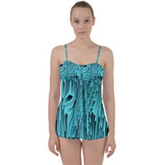Design Backdrop Abstract Wallpaper Babydoll Tankini Set by Sapixe