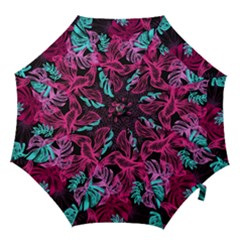 Leaves Drawing Reason Pattern Hook Handle Umbrellas (medium) by Sapixe