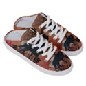 Awesome Black And White Wolf Half Slippers View3
