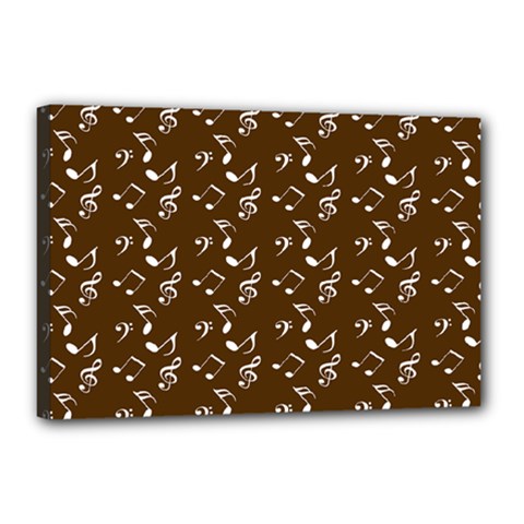 Brown Music Canvas 18  X 12  (stretched) by snowwhitegirl