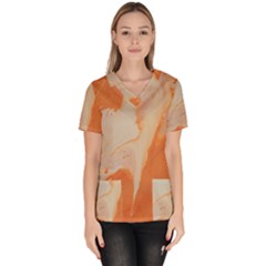 Fire Fall Women s V-neck Scrub Top by WILLBIRDWELL