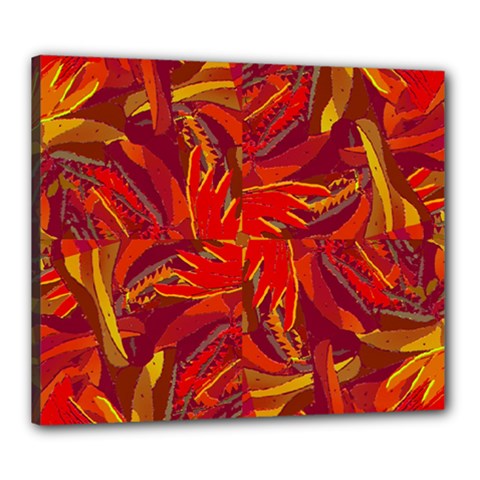 Colorful Abstract Ethnic Style Pattern Canvas 24  X 20  (stretched) by dflcprints