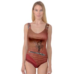 Cute Fairy Dancing On A Piano Princess Tank Leotard  by FantasyWorld7