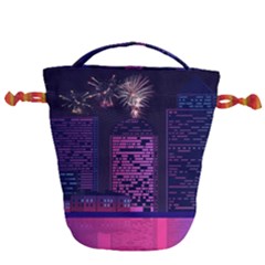 Architecture Home Skyscraper Drawstring Bucket Bag by Nexatart