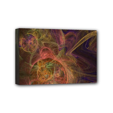 Abstract Colorful Art Design Mini Canvas 6  X 4  (stretched) by Nexatart