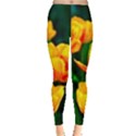 Yellow Orange Tulip Flowers Leggings  View1